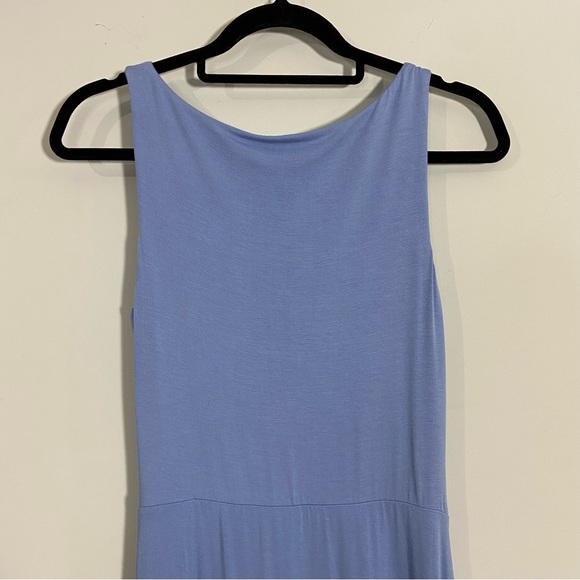 Bailey 44 Light Periwinkle Blue Sleeveless Crewneck Crossover Midi Dress - Picture 4 of 8